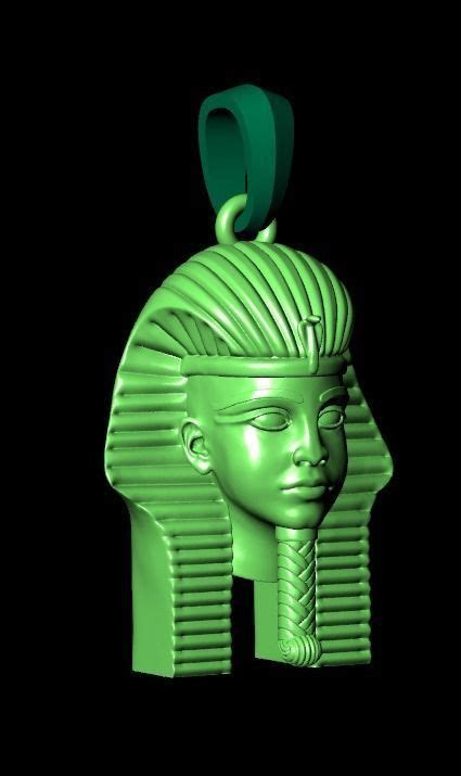 pendant Tutankhamon pharaoh Egypt 2181 3D model 3D printable | CGTrader
