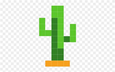 Little Cactus - Minecraft Pixel Art Cactus - Free Transparent PNG ...