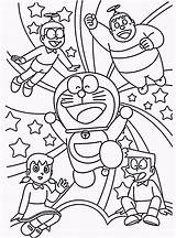 Cheerful Doraemon Coloring Book Makes Your Toddlers Love To Color  sketch template
