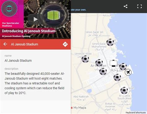 World Cup Stadium Map - gi Perspective