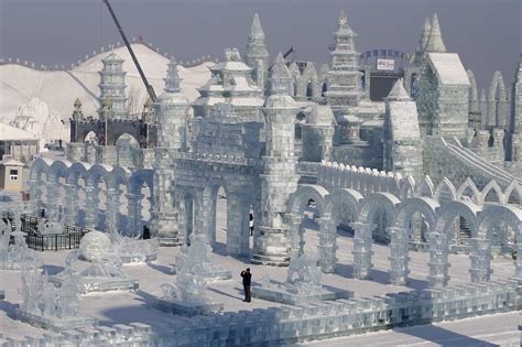 Harbin Ice and Snow Sculpture Festival in Heilongjiang, China