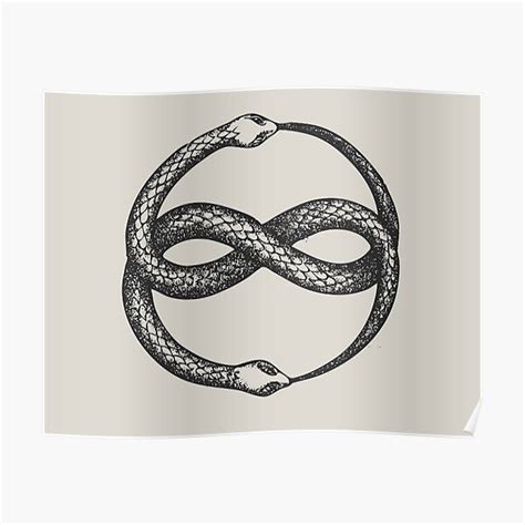 "Double Ouroboros " Poster for Sale by slowrotation | Redbubble