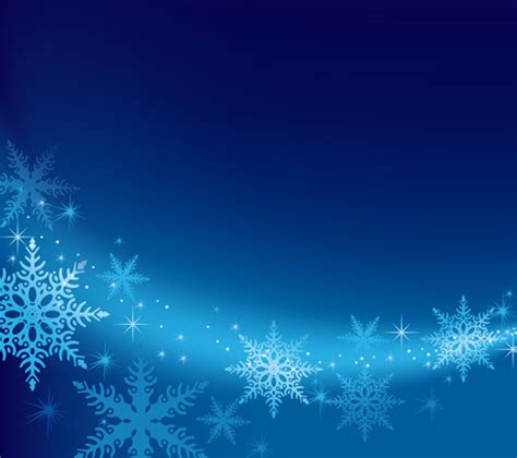 Blue snowflake winter wonderland background free vector download ...