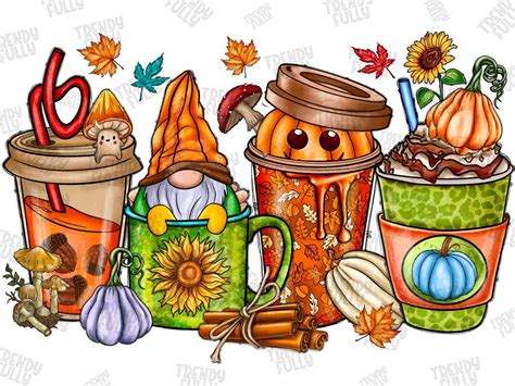 Thanksgiving Coffee Cups Png Thanksgiving Png Coffee Cups - Etsy in ...
