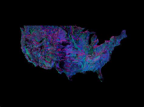 River map shows which way every river in the US flows