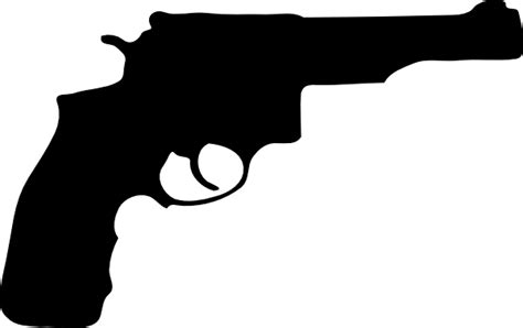 Pistol Silhouette Clip Art at Clker.com - vector clip art online, royalty free & public domain