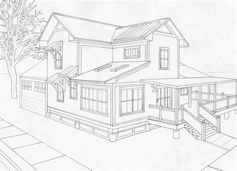 2-point perspective house by moriarty1776 | Perspective drawing ...