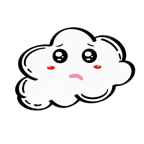 The Sad Cloud, Sad Cloud, Cloud, Cloud Art PNG Transparent Clipart Image and PSD File for Free ...