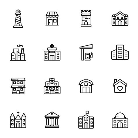 Free Building Icons (AI, SVG, PNG, EPS)