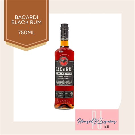 Bacardi Black Rum 750ml | Shopee Philippines