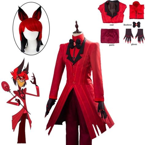 Hazbin Cosplay Hotel Uniform ALASTOR Cosplay Costume Adult Men Halloween Carnival Christmas ...