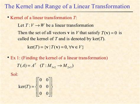 linear transformation