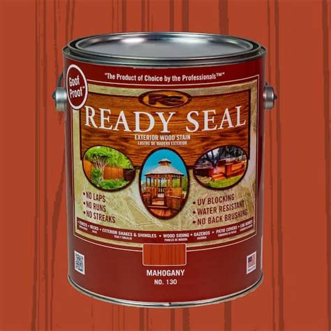 Ready Seal 1 gal. Dark Walnut Exterior Wood Stain and Sealer 125 - The ...