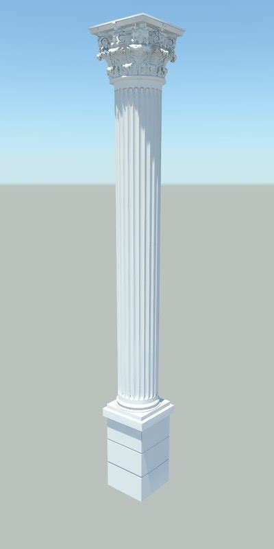 3d model of corinthian pillar