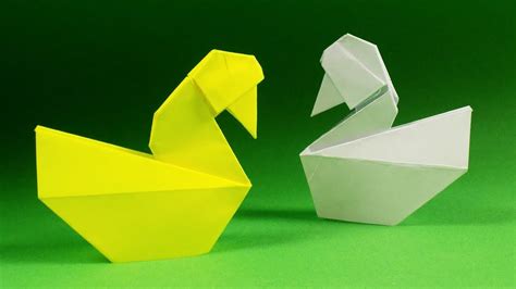 Easy Origami Duck tutorial - YouTube