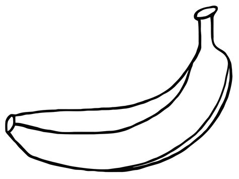 Banana Line Drawing - ClipArt Best