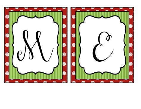 Merry Christmas Printable Banner