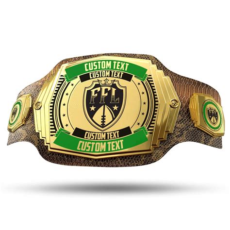 Custom Fantasy Football Championship Belt - 6lb Title Belts | TrophySmack - TrophySmack