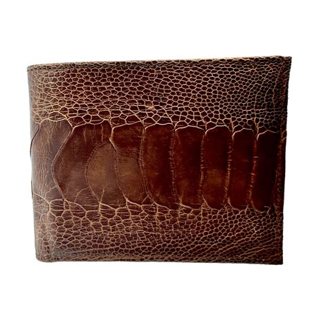 Authentic Ostrich Leg Skin Bi-Fold Wallet | American Leather - maker of ...