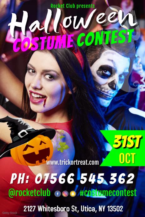 Copy of Halloween Costume Contest Flyer | PosterMyWall