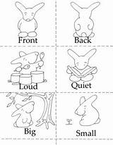Activity Opposites Coloring Printable Pages Kids Activities Sheets  sketch template