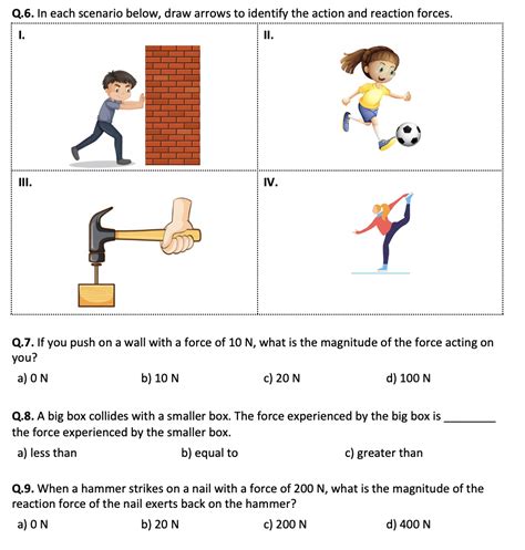 Identifying Newton's Laws Worksheet