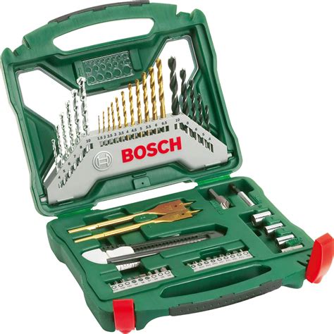 Bosch X Line 50 Piece Drill Bit and Power Tool Accessory Set | Drill ...