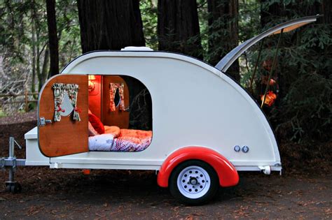 Camp Weathered lets you rent a vintage teardrop camper for a weekend in the woods