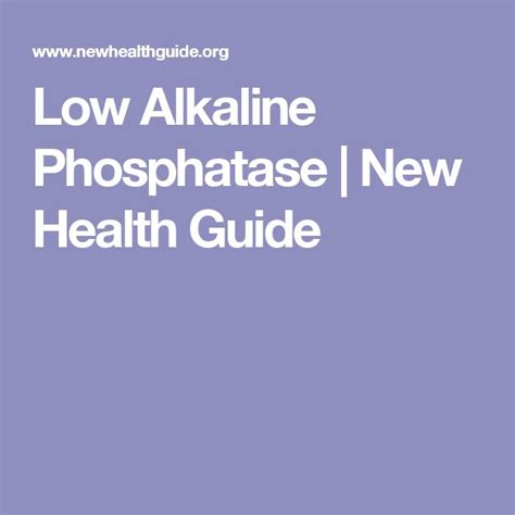 What Is A Low Alkaline Phosphatase