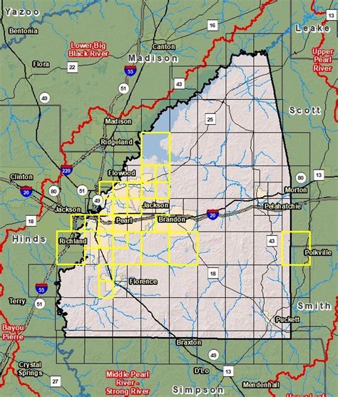 Rankin County Zip Code Map