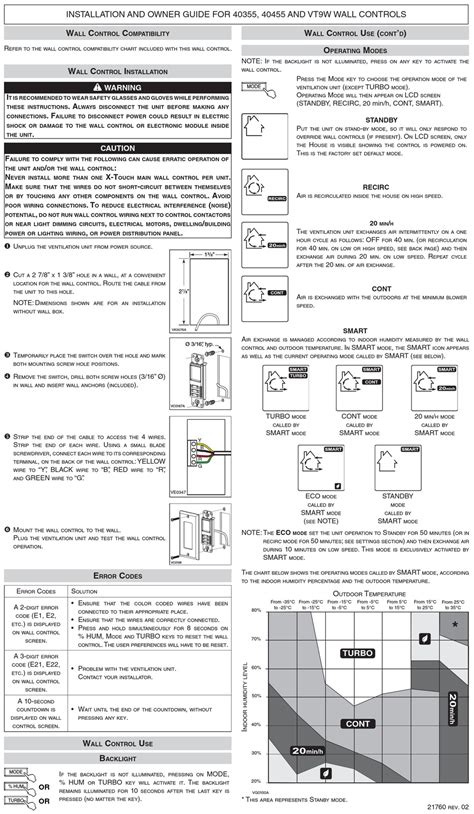 NUTONE HE SERIES INSTALLATION AND OWNER'S MANUAL Pdf Download | ManualsLib