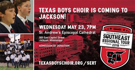 Texas Boys Choir is Coming to Jackson! ⋆ St. Andrew's Cathedral