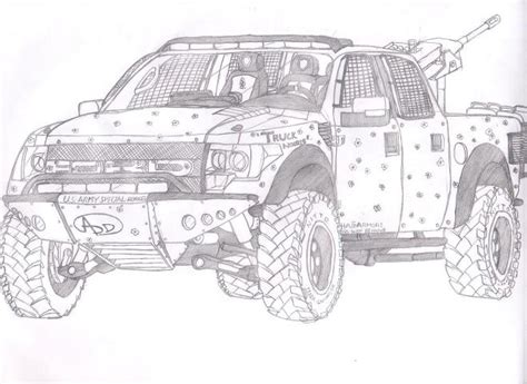 Ford Raptor Drawing at PaintingValley.com | Explore collection of Ford ...