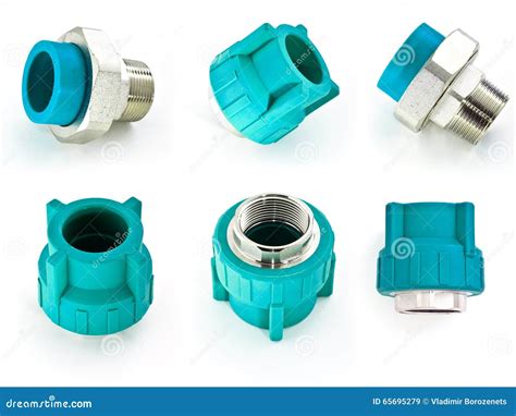 Blue PVC pipe fittings stock image. Image of plain, closeup - 65695279