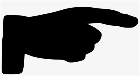 Download Hand Finger Point Pointing Png Image - Pointing Finger Silhouette No Background ...