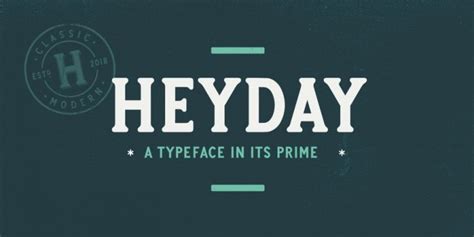 Heyday Font DOWNLOAD #font #fonts #typography #typeface #webDesign | Myfonts, Download fonts ...