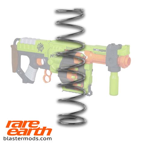 NERF Zombie Strike Doominator 10KG modification upgrade Spring for mod — Rare Earth Blaster Mod Shop