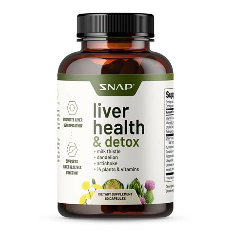 Liver Health Support Supplement - Liver Cleanse Detox & Repair Formula ...