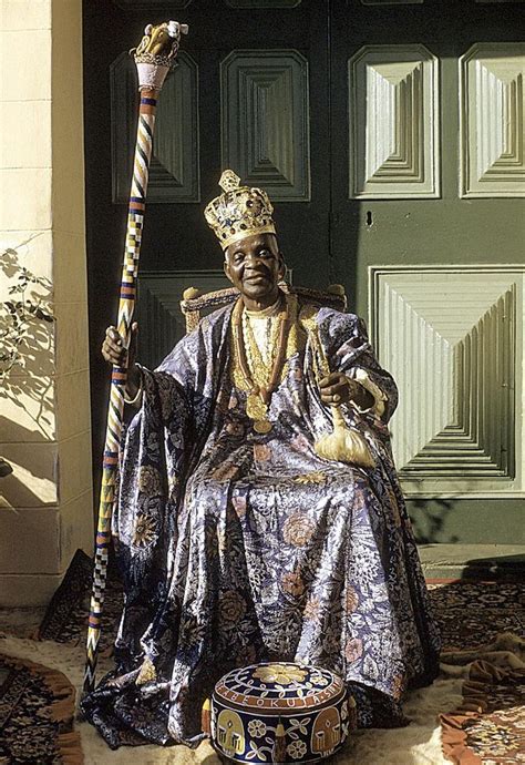 Africa | The Alake (ruler) of Abeokuta, Sir Ladapo Samuel Ademola II ...