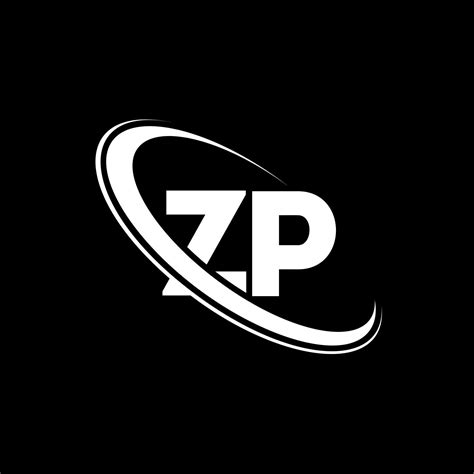 ZP logo. Z P design. White ZP letter. ZP letter logo design. Initial letter ZP linked circle ...