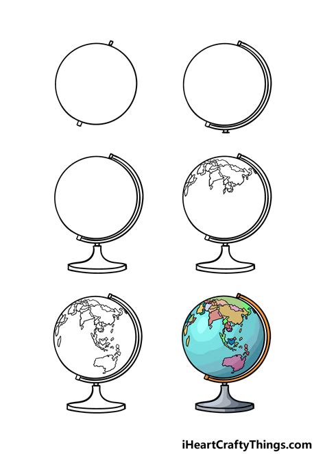 How To Draw Globe Map - Gabbie Christiana