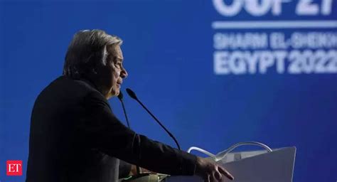 antonio guterres: 'We're on a highway to climate hell': UNSG Antonio ...