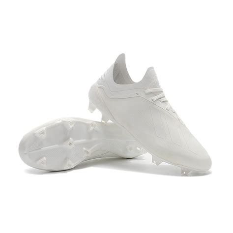 adidas X 18.1 FG New Soccer Cleats - Full White
