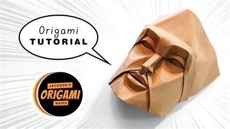 🎭 Origami Mask Tutorial - Mask 24 by Fynn Jackson - YouTube