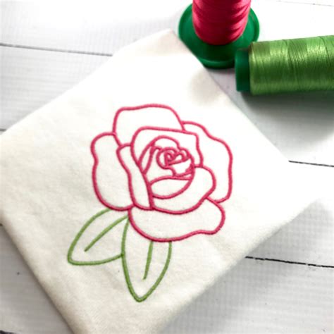 Rose Embroidery Design – Designs By Babymoon