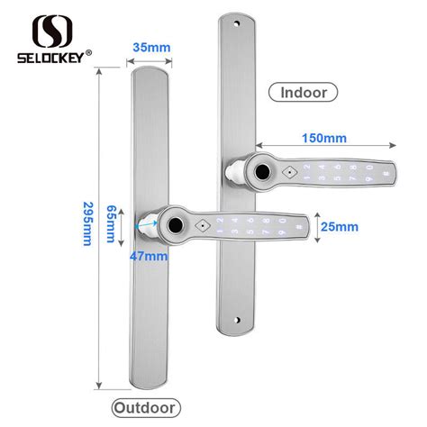 WIFI Keyless Aluminum Door Fingerprint Bluetooth Gate Locks