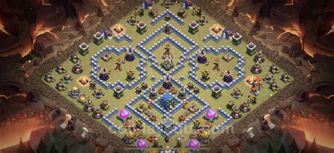 Best Anti 3 Stars War Base TH12 with Link, Anti Air / Electro Dragon - Town Hall Level 12 CWL ...