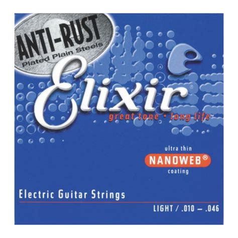 Elixir Nanoweb Light Electric Guitar Strings 10-46 - Trax Music Store