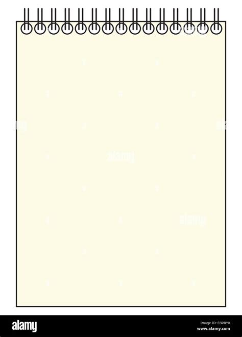 A reporter's blank notepad template or background isolated on a white ...