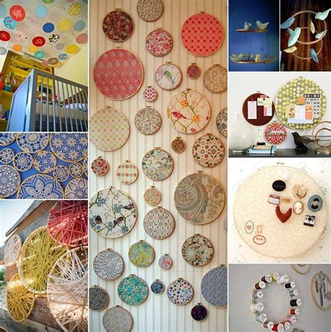 20 Ideas to Use Embroidery Hoops for Home Decor